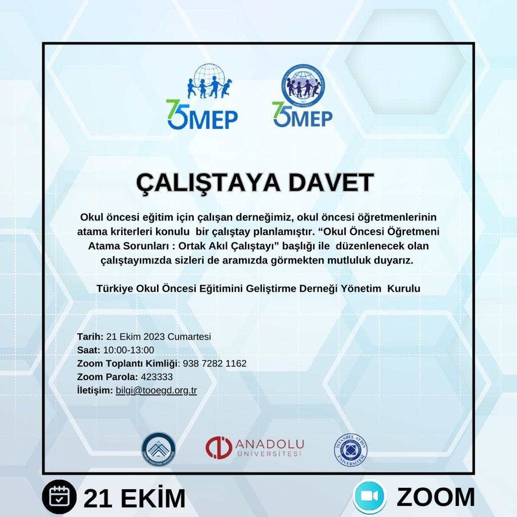 Okul Öncesi Çalıştay